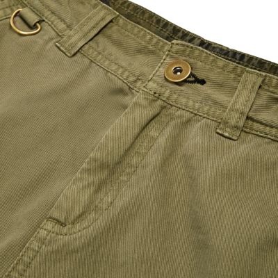 Boys khaki green cargo pocket shorts